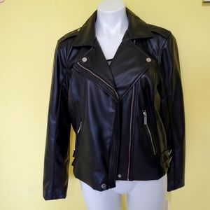 Michael Kors black leather jacket